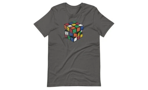 Vintage Cube - Rubik's Cube Shirt -Best Toy Store Vintage Cube Rubiks Cube Shirt Asphalt S 8