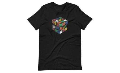 Vintage Cube - Rubik's Cube Shirt -Best Toy Store Vintage Cube Rubiks Cube Shirt Black Heather XS 2