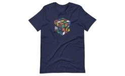 Vintage Cube - Rubik's Cube Shirt -Best Toy Store Vintage Cube Rubiks Cube Shirt Navy XS 5