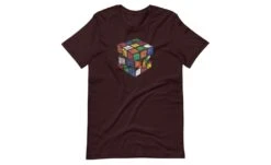 Vintage Cube - Rubik's Cube Shirt -Best Toy Store Vintage Cube Rubiks Cube Shirt Oxblood Black S 4