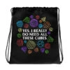 Yes, I Really Do Need All These Cubes - Rubik's Cube Drawstring Bag -Best Toy Store Yes I Really Do Need All These Cubes Rubiks Cube Drawstring Bag